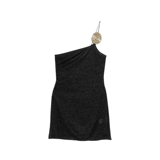 26FW 오세리 숏 원피스 MDF268 LUREX BLACK