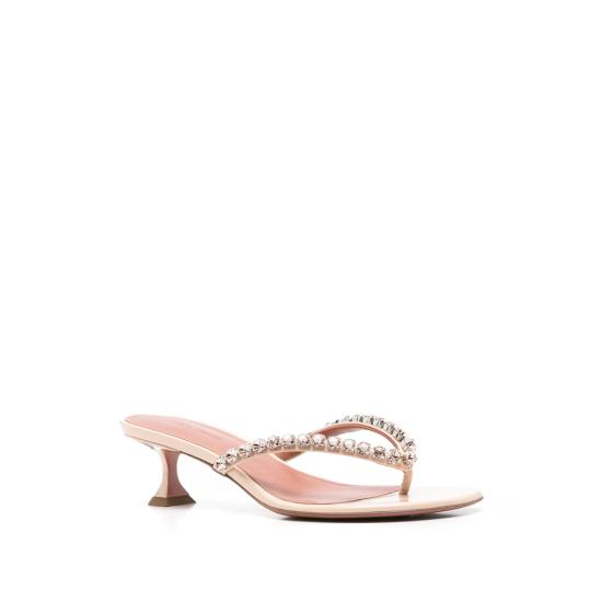 26FW 아미나 무아디 뮬/슬리퍼 GIGI 45 PEGOL PINK - AMINA MUADDI