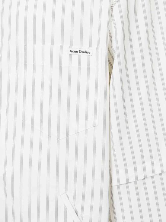 26SS 아크네 스튜디오 긴팔 셔츠 FNMNSHIR000952WHITEGREY Grey - ACNE STUDIOS