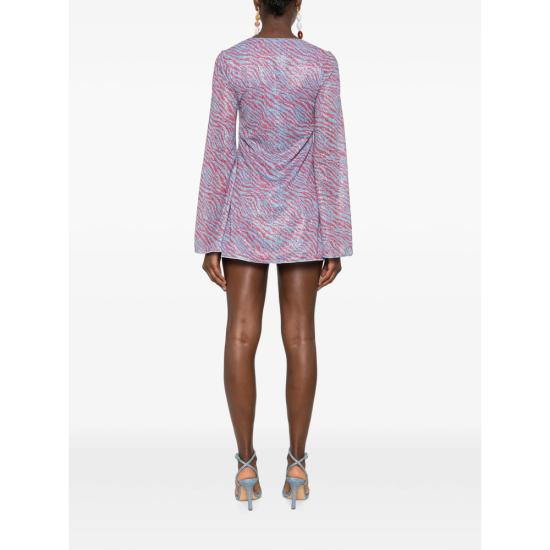 26FW 오세리 숏 원피스 TKF268 PRINTED LU COCRY BLUE PINK - OSÉREE