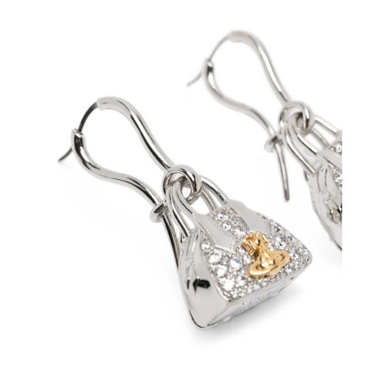 26SS 비비안웨스트우드 이어링 62020186 02P133 P133 SILVER WHITE - VIVIENNE WESTWOOD