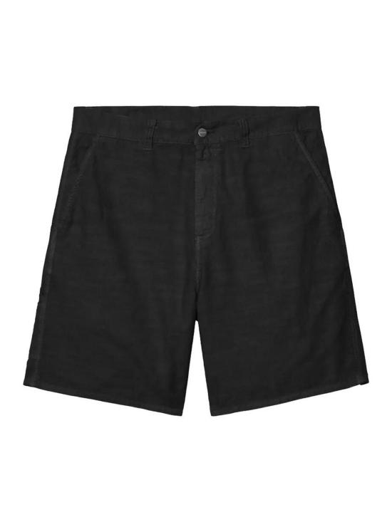 26SS 칼하트 WIP 월터 싱글 니 쇼츠 I036491DYED Black