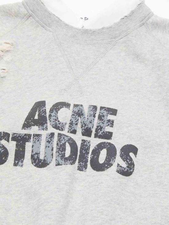 26SS 아크네 스튜디오 스웨터 AI0182MELANGE Grey - ACNE STUDIOS
