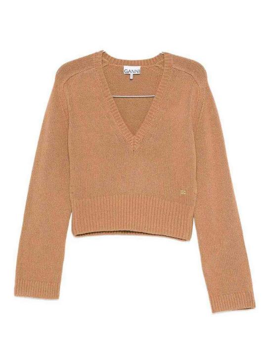 25FW 가니 긴팔 티셔츠 K2653BROWN Brown