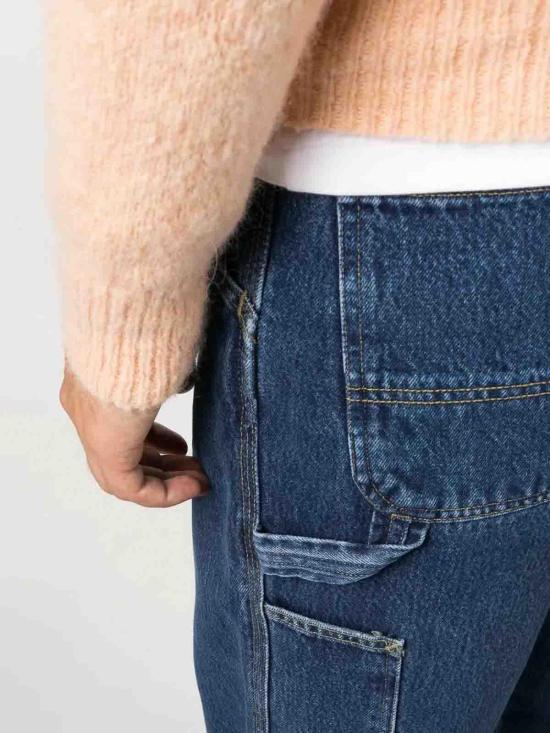 26SS 칼하트 스미스 데님 싱글 니 팬츠 I032024WASHED Blue - CARHARTT