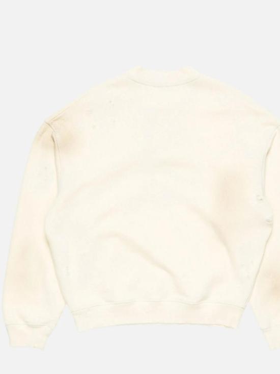 26SS 아크네 스튜디오 플리스 로고 스웨트셔츠 AI0181WHITE White - ACNE STUDIOS