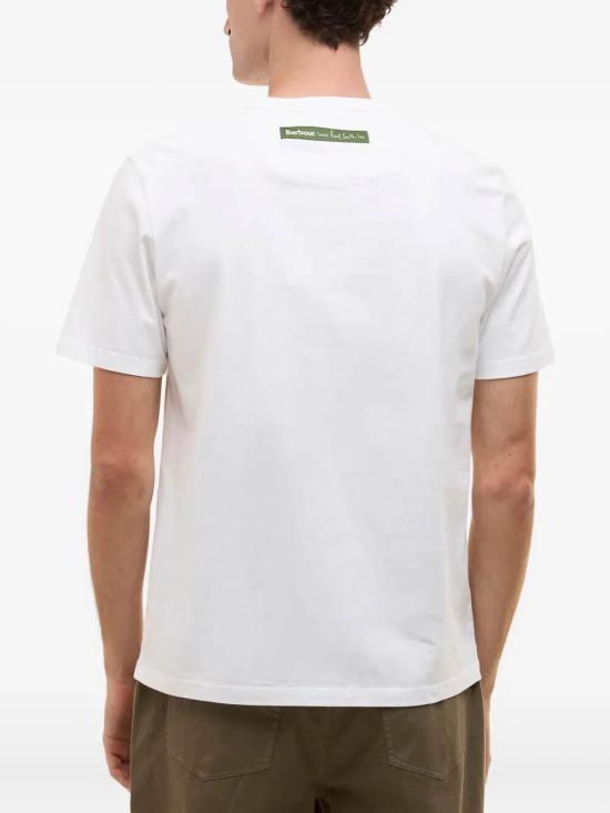 25FW 바버 반팔 티셔츠 252MMTS1525BIANCO White - BARBOUR