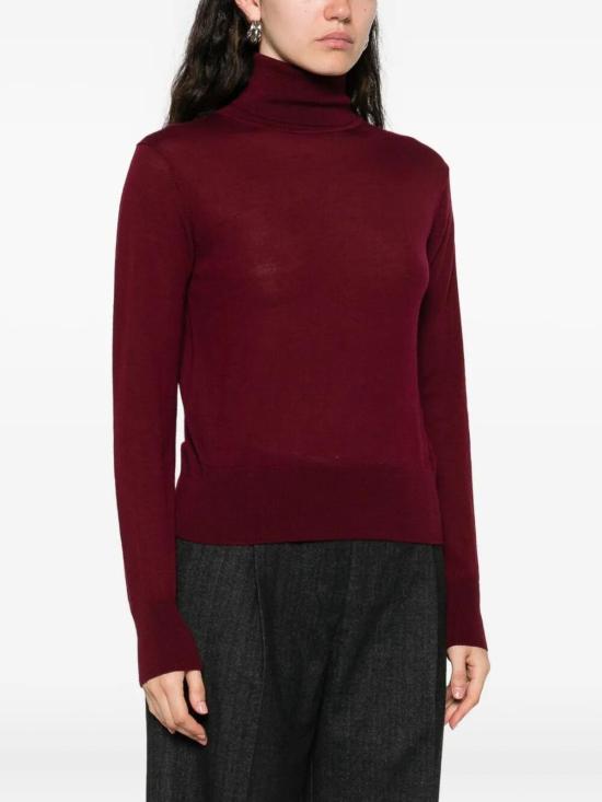 25FW 포르테포르테 터틀넥 14430MYKNITBORDEAUX Dark Red - FORTE FORTE