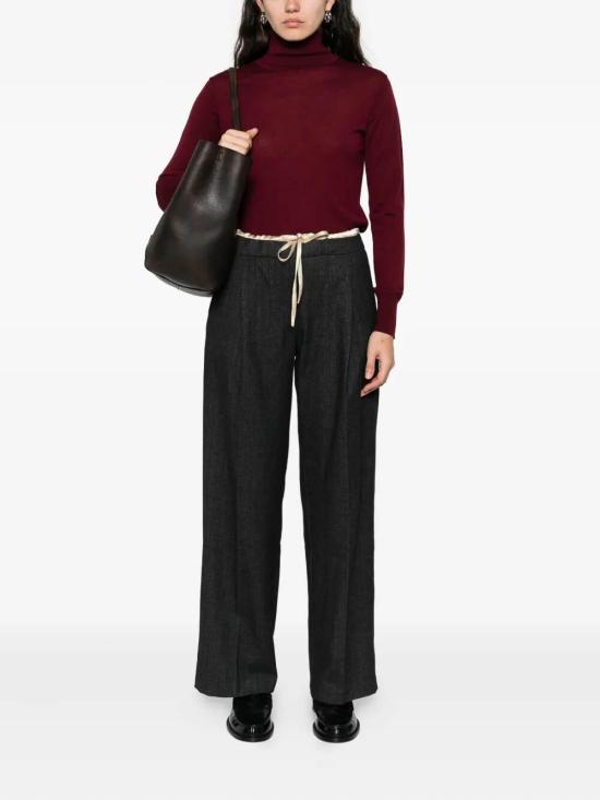 25FW 포르테포르테 터틀넥 14430MYKNITBORDEAUX Dark Red - FORTE FORTE
