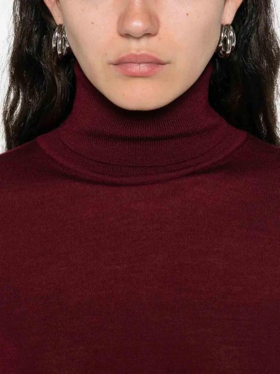 25FW 포르테포르테 터틀넥 14430MYKNITBORDEAUX Dark Red - FORTE FORTE