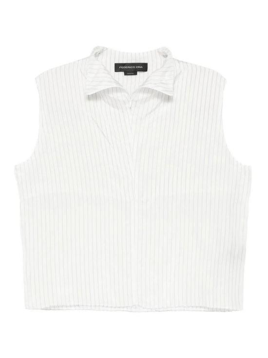 25FW 페데리코 시나 셔츠 FCW25TP010201STRIPES White