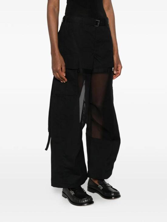 26SS 사카이 팬츠 2608441001 Black - SACAI