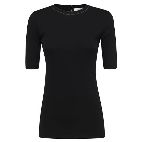 26FW 브루넬로 쿠치넬리 코튼 티셔츠 M0TC8BJ310 C101 NERO