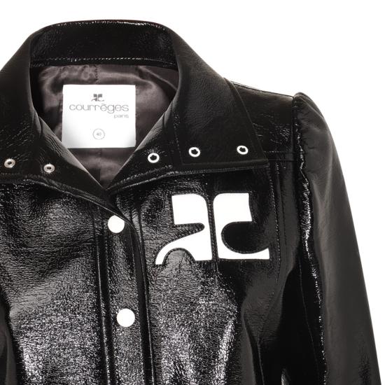 26FW 쿠레쥬 가죽 자켓 PERCBL005 VY00149999 BLACK - COURREGES