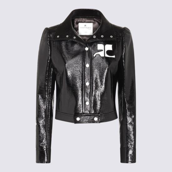 26FW 쿠레쥬 가죽 자켓 PERCBL005 VY00149999 BLACK - COURREGES