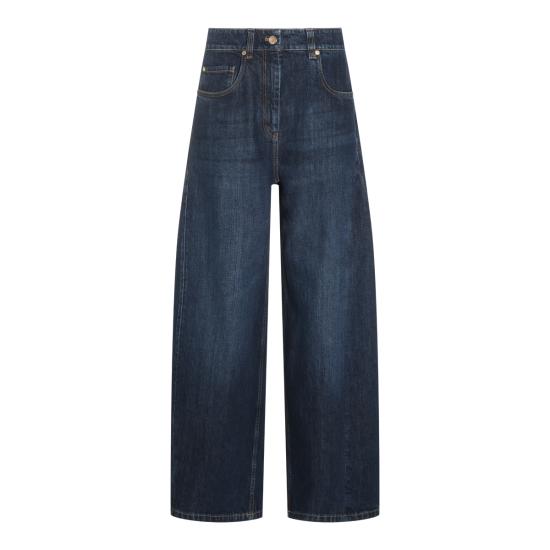 26FW 브루넬로 쿠치넬리 데님 팬츠 MA095P4059 C9370 DARK BLUE