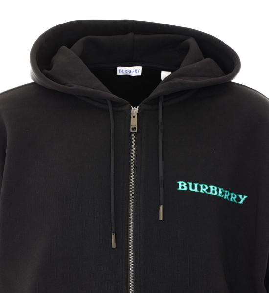 26FW 버버리 후드 티셔츠 8130258 A1189 Black - BURBERRY
