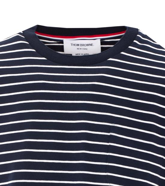 26FW 톰브라운 반팔 티셔츠 MJS310A J0269927 Blue - THOM BROWNE