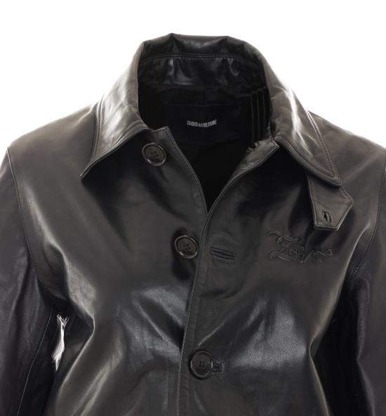 26FW 자딕앤볼테르 가죽 자켓 RWOW01288 011 Black - ZADIG & VOLTAIRE