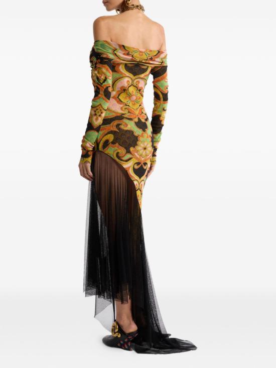 26SS 에트로 미디 원피스 WRHA059699IAS67 X0812 Multicolor - ETRO
