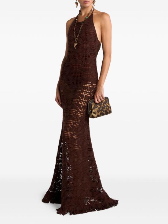 26SS 에트로 미디 원피스 WRKA0128AV838 M0126 Brown - ETRO