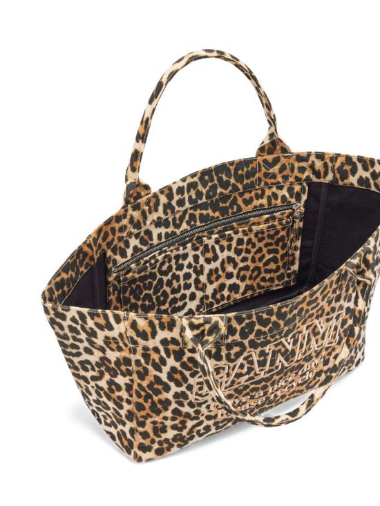 26FW 가니 미디엄 토트백 B2110060 859 LEOPARD PRINT - GANNI