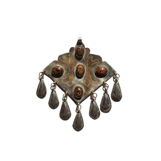  Vertigo 목걸이/팬던트 현기증 청동 눈물방울 부적