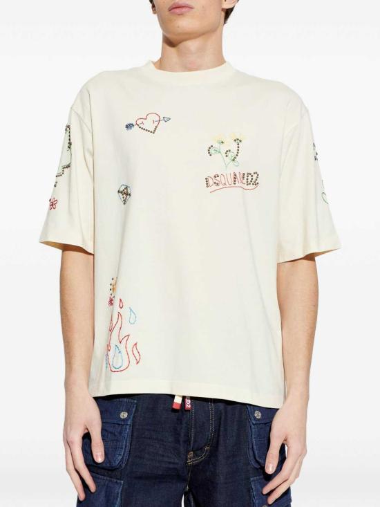 26SS 디스퀘어드2 반팔 티셔츠 S71GD1647D20020103 White - DSQUARED2