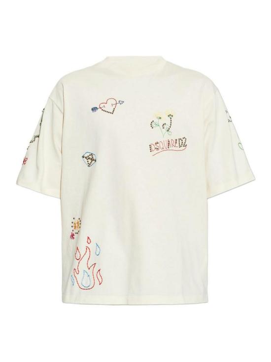 26SS 디스퀘어드2 반팔 티셔츠 S71GD1647D20020103 White