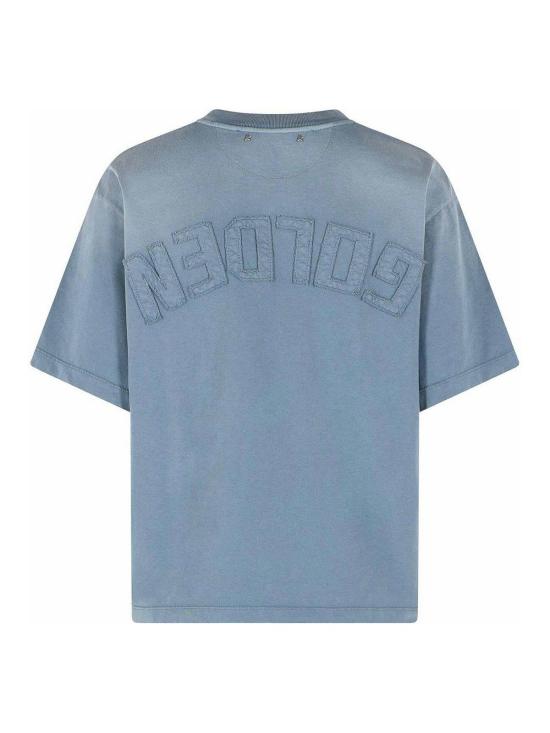 26SS 골든구스 반팔 티셔츠 GWP01874P00177350813 Light Blue - GOLDEN GOOSE