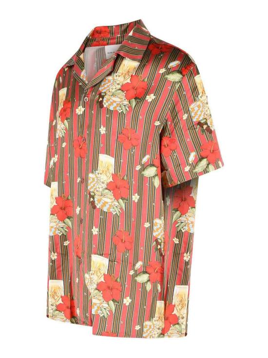 26SS 드롤드무슈 반팔 셔츠 KSH230VI031PK Dark Red - DROLE DE MONSIEUR