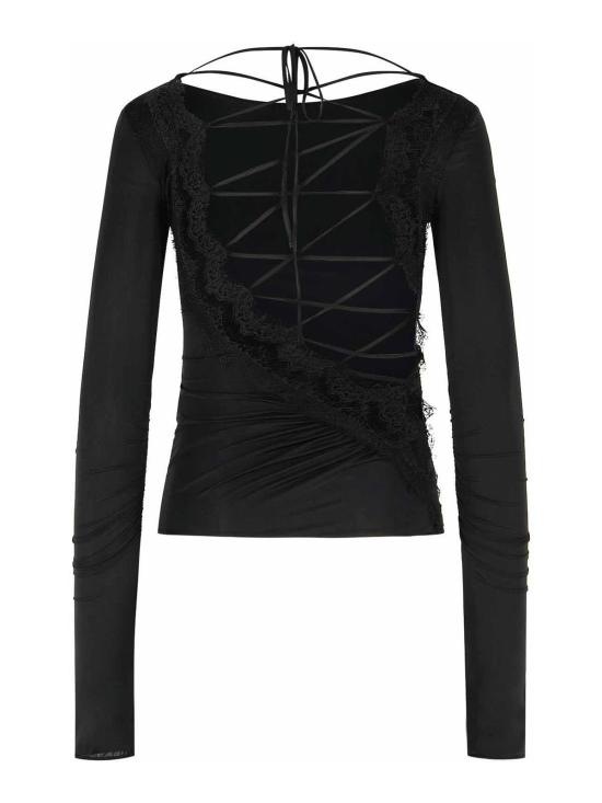 26SS 블루마린 긴팔 티셔츠 2C435AN0990 Black - BLUMARINE