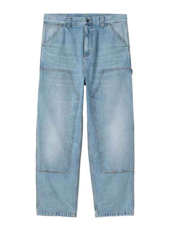 26SS 칼하트 OG 더블 니 팬츠 I036733WASHED Blue
