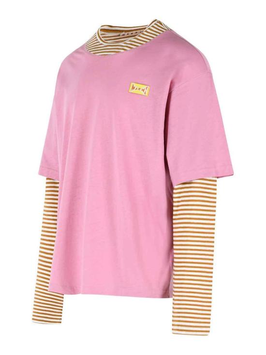 26SS 마르니 반팔 티셔츠 HUMU0365QXUTL015STY67 Nude Neutrals - MARNI