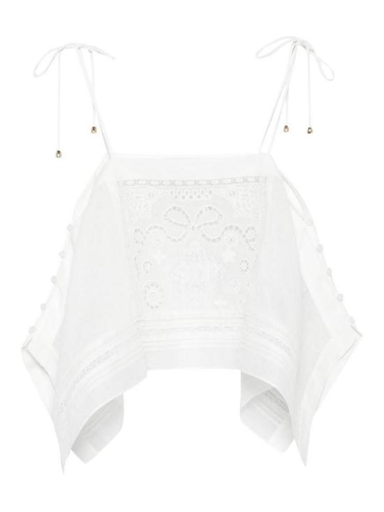 26SS 셀프 포트레이트 민소매 티셔츠 AC26004T White