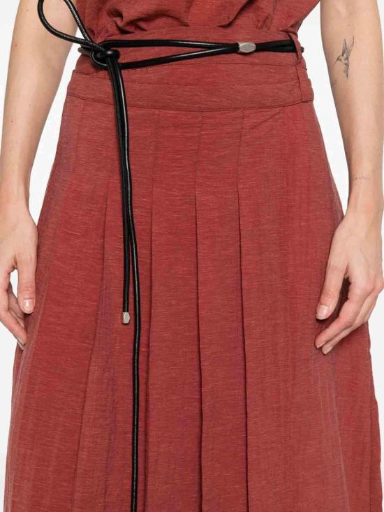 26SS YERSE 미디 스커트 44889LAIA063 Dark Red - OTHER BRANDS