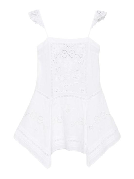 26SS 셀프 포트레이트 미디 스커트 AC26005S White