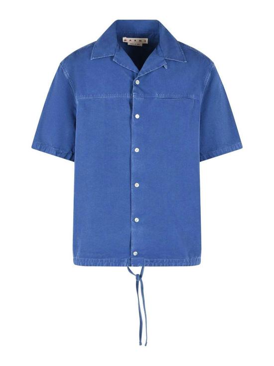 26SS 마르니 반팔 셔츠 CUMU0384GXUSCZ1800B60 Blue