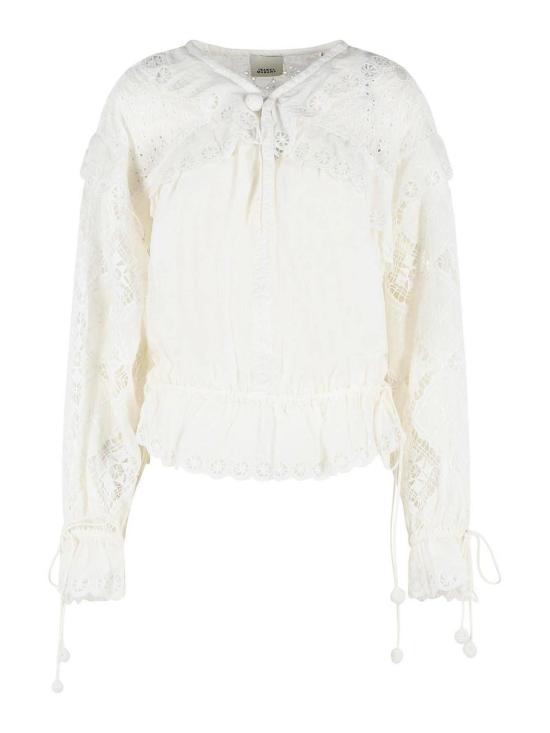 26SS 이자벨마랑 블라우스 HT0886FAD2J17I20WH White