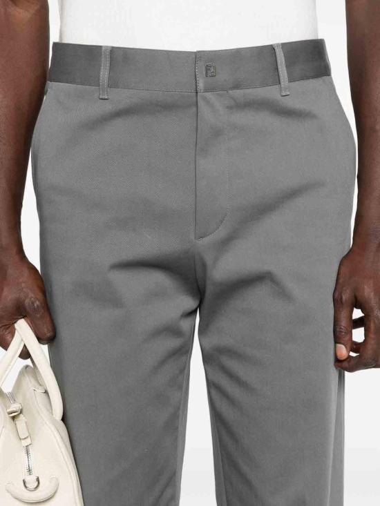 26SS 펜디 코튼 팬츠 FB1076AQMVF0DUC Grey - FENDI