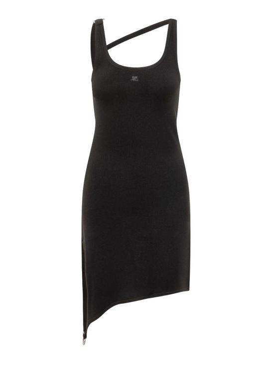 26SS 쿠레쥬 미디 스커트 325MRO674FI00019999 Black