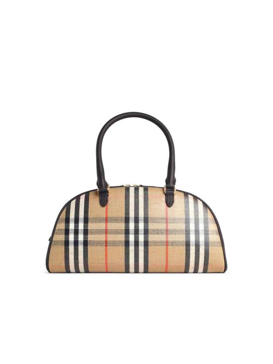 26SS 버버리 패치 체크 토트백 8117522 Beige - BURBERRY