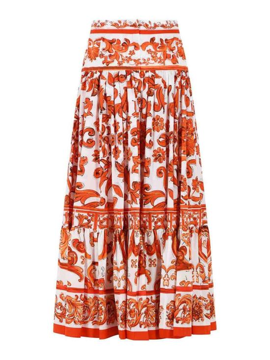 26FW 돌체앤가바나 롱 스커트 F4CX0TGDDRLS9000 Orange - DOLCE & GABBANA