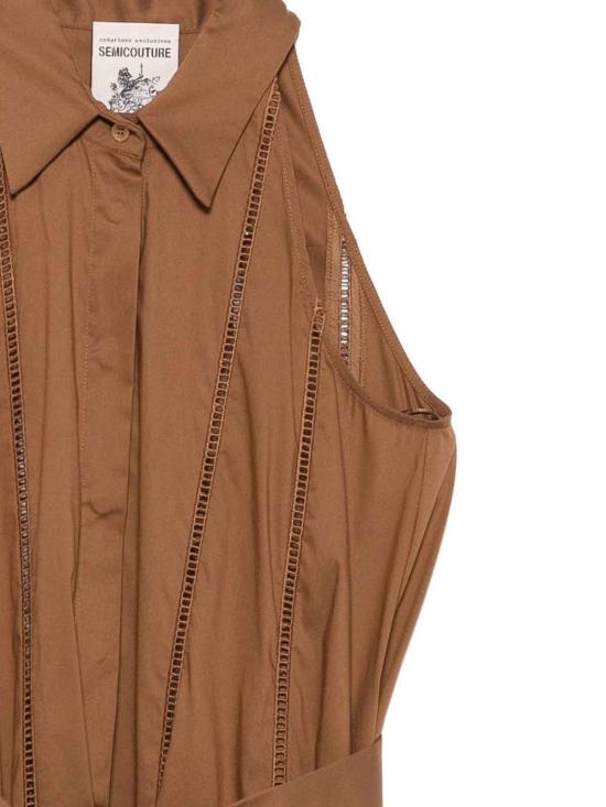 26SS 세미쿠튀르 미디 스커트 S6SK26T891 Brown - SEMI-COUTURE