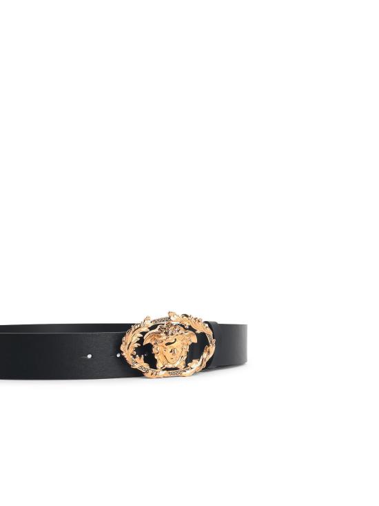26SS 베르사체 가죽 벨트 1021519DVTP11B00V Black - VERSACE