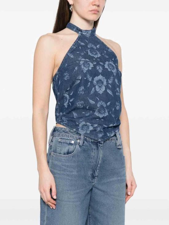 26SS 핑코 민소매 티셔츠 106411A34PJC Medium Wash - PINKO
