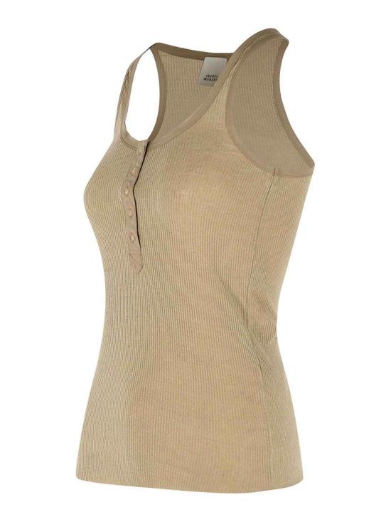 26SS 이자벨마랑 민소매 티셔츠 TS0318FAD2K02I50LB Beige - ISABEL MARANT
