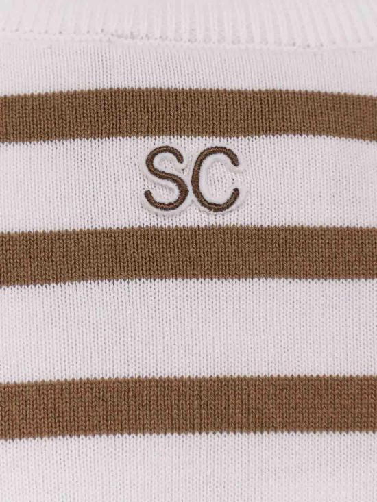 26SS 세미쿠튀르 민소매 티셔츠 Y6SD01AURORAA09V Beige - SEMI-COUTURE