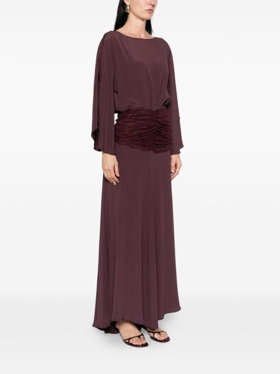 26SS 핑코 롱 원피스 106262A32YR57 Dark Red - PINKO