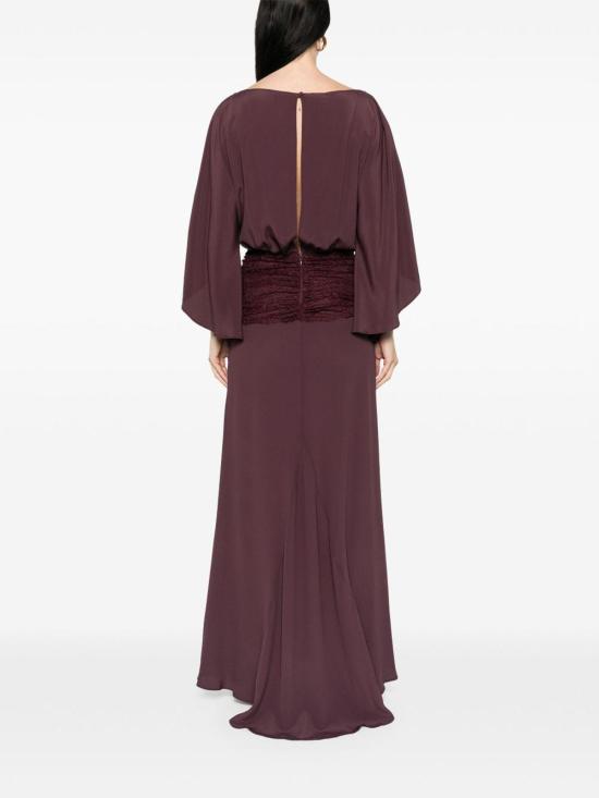 26SS 핑코 롱 원피스 106262A32YR57 Dark Red - PINKO